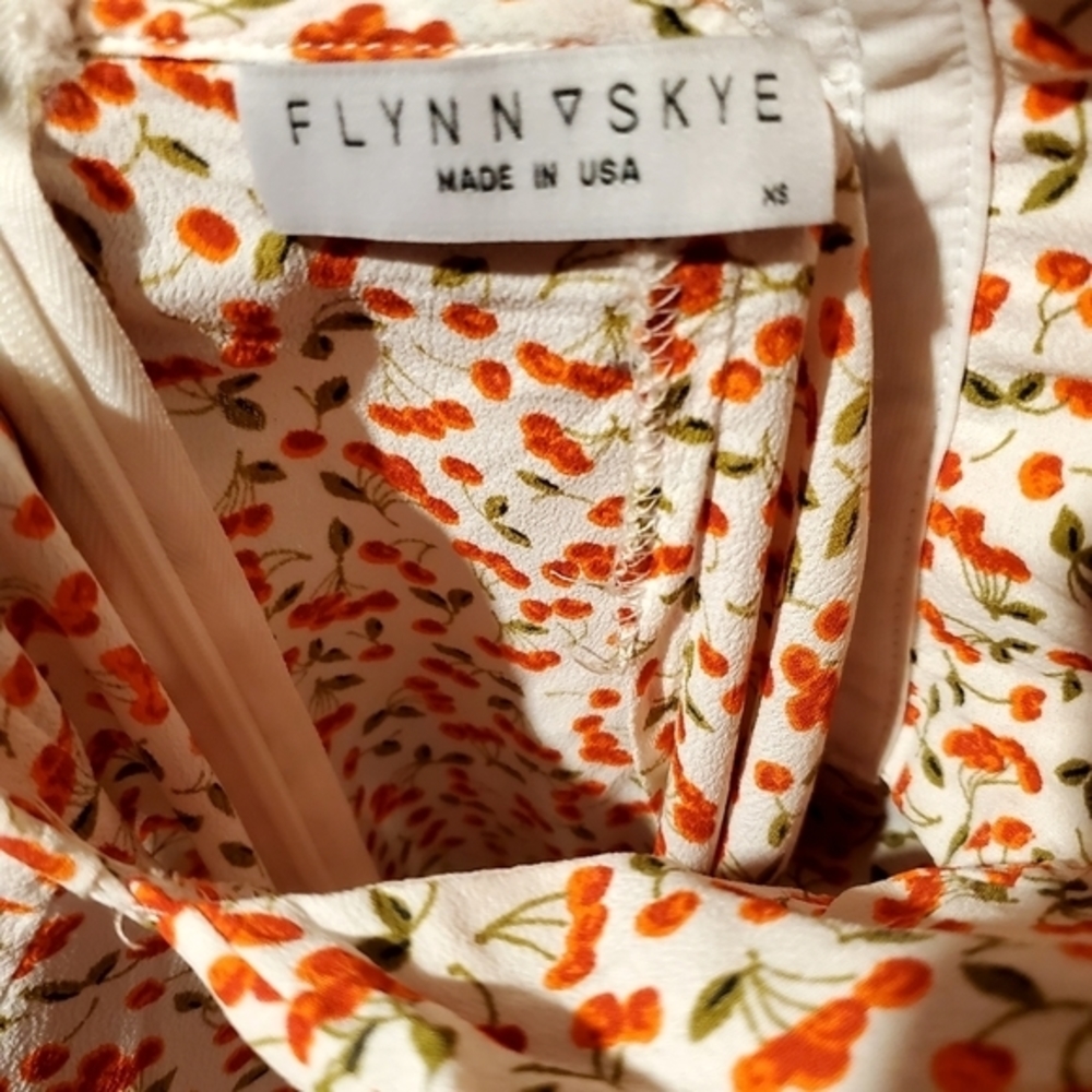 Women's Flynn Skye Parker Cherry Rayon Jumpsuit XS - Picture 14 of 14